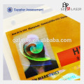 Custom pet material hologram overlay for id card